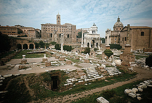 古罗马广场,全视图