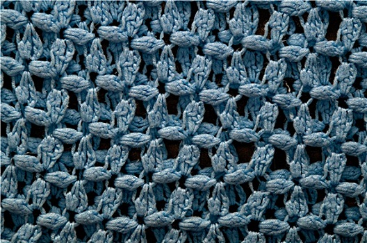 特写,蓝色,编织,阿富汗,毯子