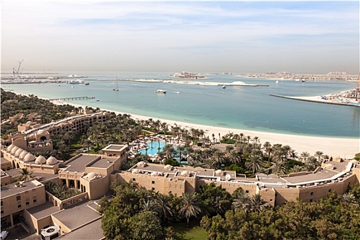 风景,阿拉伯湾,海岸,迪拜,阿联酋