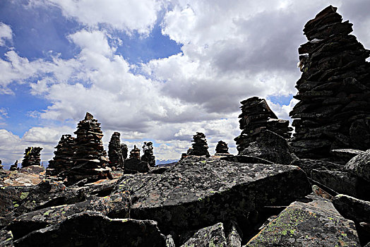 四川,甘孜州,高尔寺山,黑石城