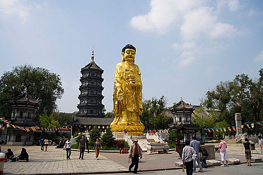 黑龙江,哈尔滨,极乐寺,如来,菩萨