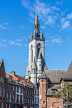 钟楼,埃诺省,比利时,欧洲