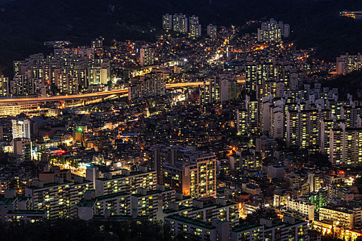 夜景,上方,首尔