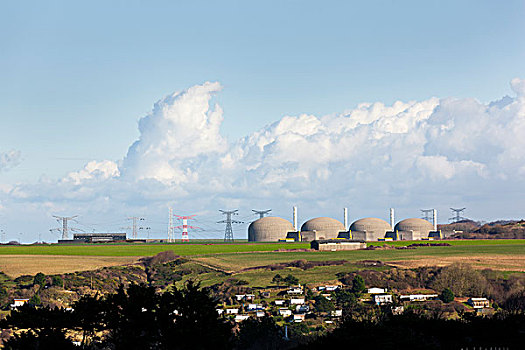 核电站,海岸,诺曼底