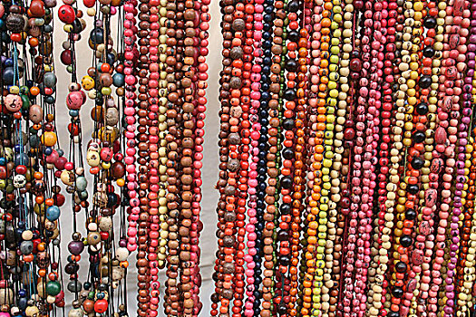 彩色,珠子,市场