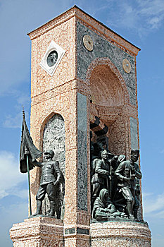 共和国,纪念建筑,伊斯坦布尔,土耳其,欧洲