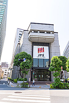 现代办公室,建筑,东京,证券交易所,阳光