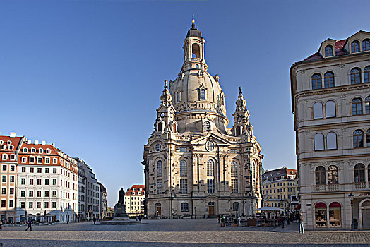 圣母大教堂,老城,德累斯顿,萨克森,德国