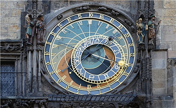 布拉格,天文,日历,首都,城堡,教堂