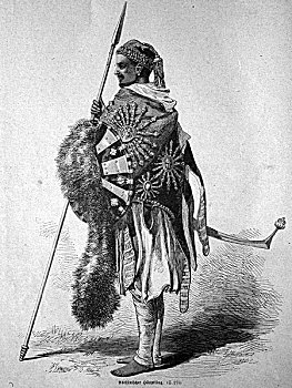 阿比西尼亚人,酋长,埃塞俄比亚,历史,插画