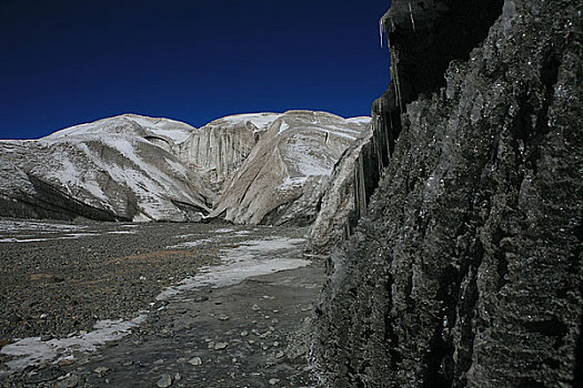 青海,可可西里,马兰冰川