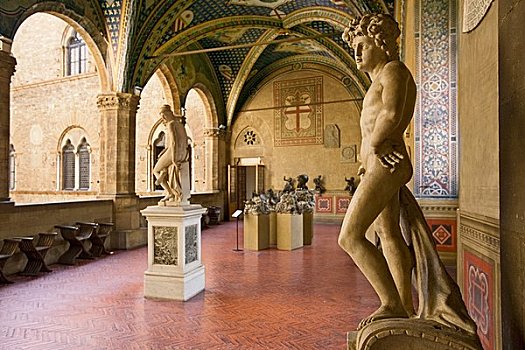 雕塑,美术馆,博物馆,佛罗伦萨,托斯卡纳,意大利