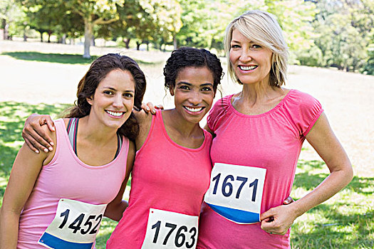 高兴,女人,参与,乳腺癌,马拉松