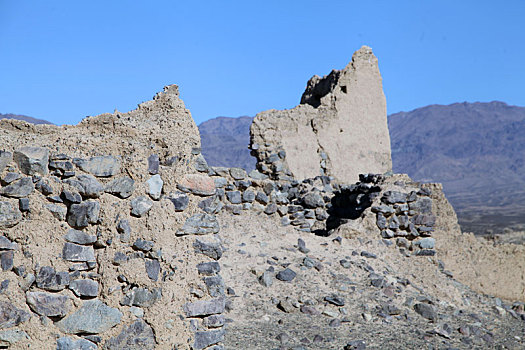 新疆哈密一碗泉,古驿站和烽燧合二为一的遗址