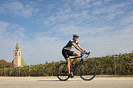 自行车,竞速,卡斯托拉维奇诺,南蒂罗尔,意大利,欧洲