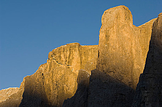 仰视,岩石构造,白云岩,特兰提诺阿尔托阿迪杰,意大利
