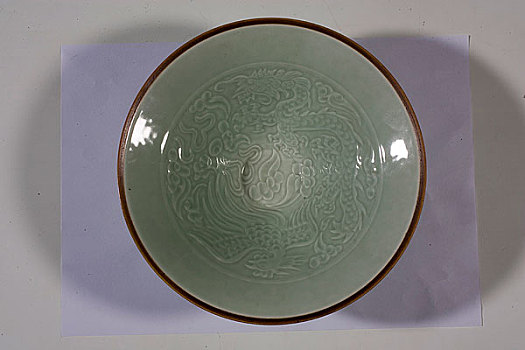 绿斗笠碗,现代,瓷