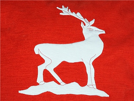 圣诞节,驯鹿,红色,布