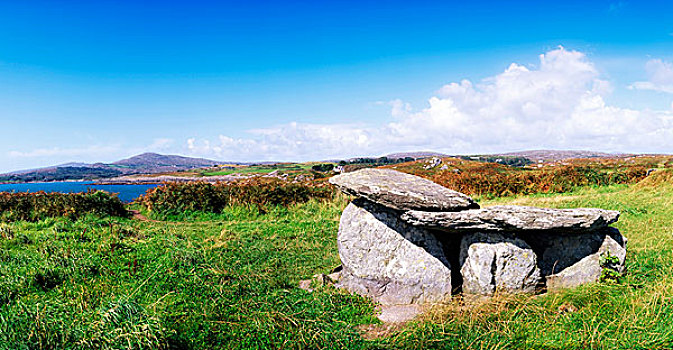 圣坛,巨石墓,爱尔兰,新石器时代,墓地