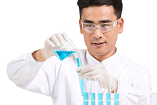 科學家在實驗室做科學實驗