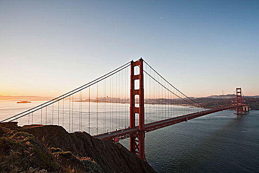 金门大桥,旧金山,早晨,加利福尼亚,美国,北美