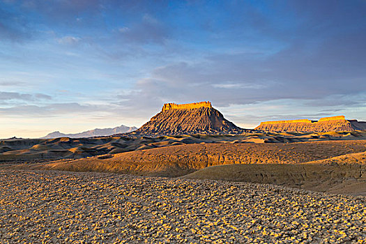 工厂,山岗,北方,凯尼维尔,方山,蓝色,山,靠近,犹他,美国