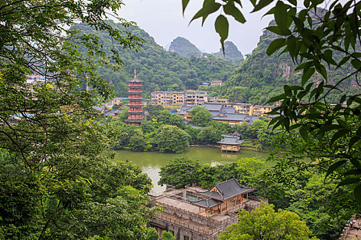 桂林木龙湖风光