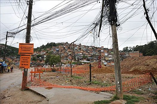 棚户区,贫民窟,圣保罗,巴西