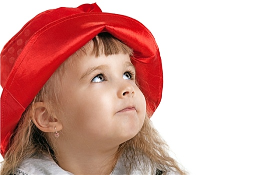 孩子,小红色帽衫,头像