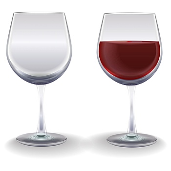葡萄酒杯,隔绝,白色背景,背景
