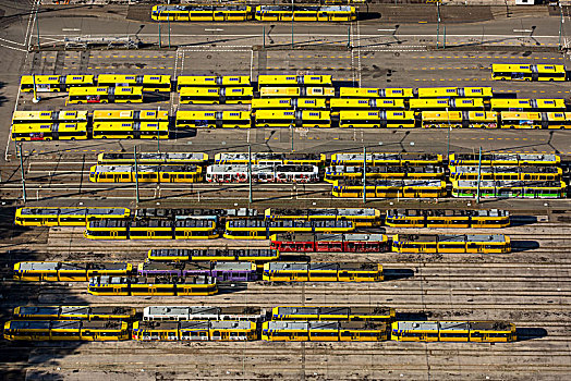 巴士,有轨电车,缆车,埃森,运输,公共交通,鲁尔区,北莱茵威斯特伐利亚,德国
