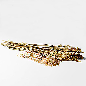 对小麦秸秆,随着,糙米,小米,燕麦片