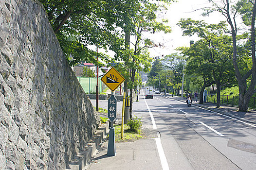 斜坡,陡坡,小樽市,北海道