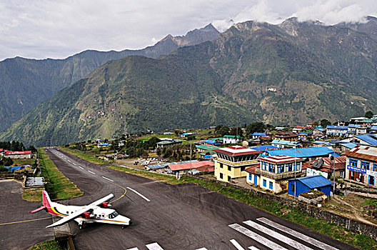 机场,区域,地区,萨加玛塔,尼泊尔