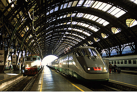 高速列车,车站,米兰,意大利