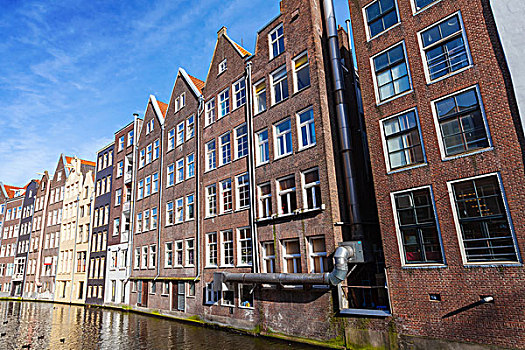 彩色,生活方式,房子,运河,阿姆斯特丹,荷兰