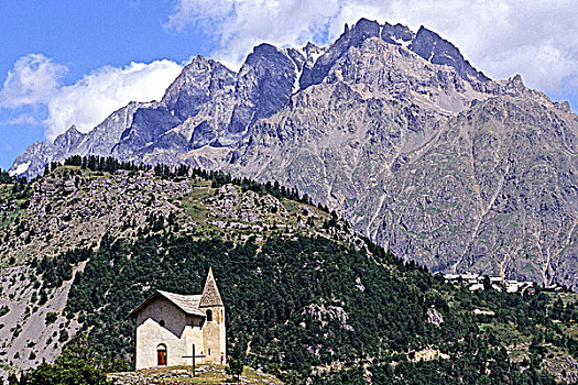 法国,普罗旺斯,山谷,小教堂