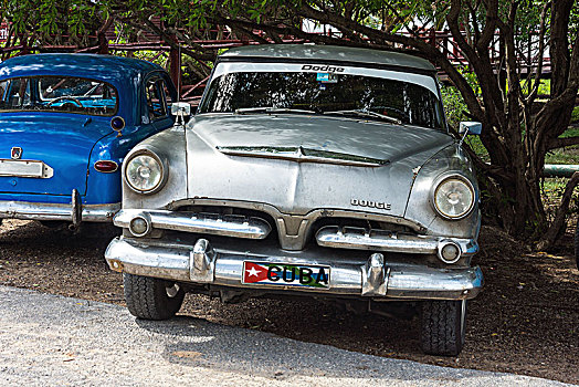 古巴,北海岸,老爷车,道奇