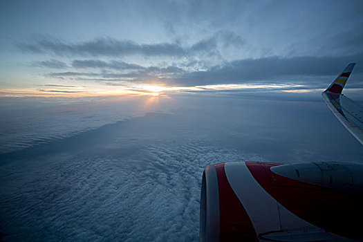 高空飞行,空中美景