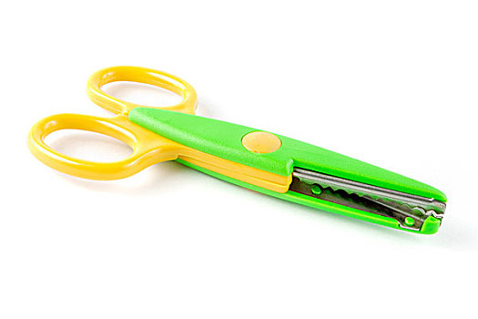 黄色,绿色,塑料制品,剪刀