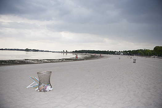 垃圾桶,海滩