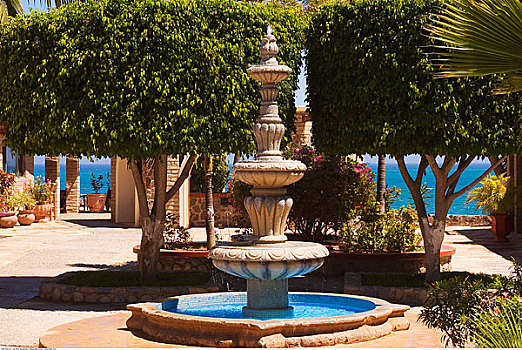 喷泉,酒店,墨西哥