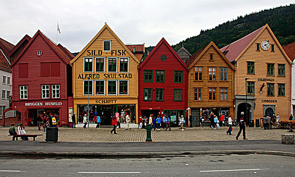 木屋,历史,地区,卑尔根,世界遗产,挪威,斯堪的纳维亚,欧洲