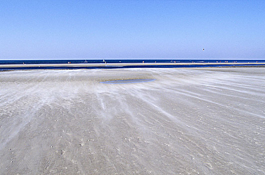 沙子,海滩,埃德施泰茨,石荷州,德国