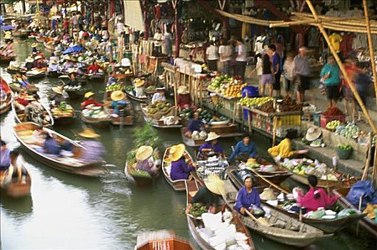 丹能沙朵水上市场,泰国