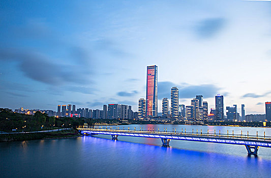 深圳市南山区后海片区夜景