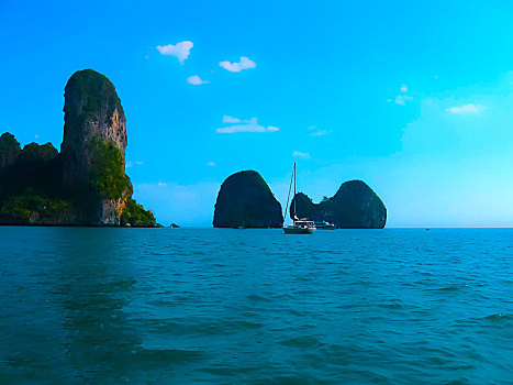 热带,风景,岛屿,安达曼海,泰国