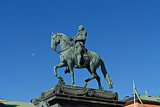 雕塑,诺尔马尔姆,斯德哥尔摩,瑞典,欧洲