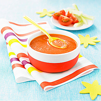 西红柿,酸辣冷汤