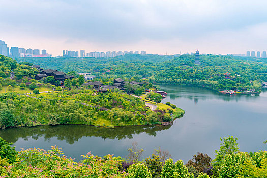 重庆园博园景区旅游风光照片